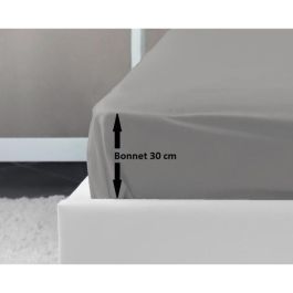 Lovely Home Sábana Ajustable 100% Algodón OEKO-TEX 160x200 cm Gorro 30 cm Gris Claro para Cama Doble Precio: 21.99000034. SKU: S7105465