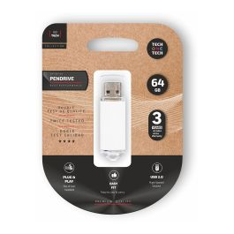 Tech One Tech Memoria USB 2.0 Basic White Pendrive 64 GB Precio: 8.49999953. SKU: B19TR3LAWE