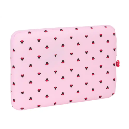 Funda para Portátil Minnie Mouse Naive Rosa 15,6'' 39,5 x 27,5 x 3,5 cm