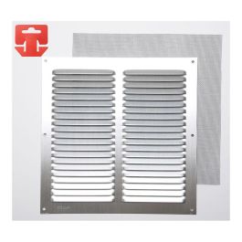 Fepre Rejilla de ventilación con mosquitera, aluminio cromado 250x250mm, profesional y doméstico Precio: 4.58999948. SKU: S7902395