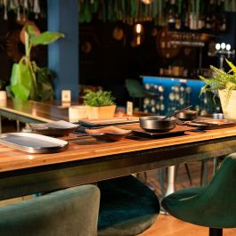 Bidasoa Gio Bandeja Oval Bicolor Melamina 28x12 cm (12 Unidades) Resistente y Duradera