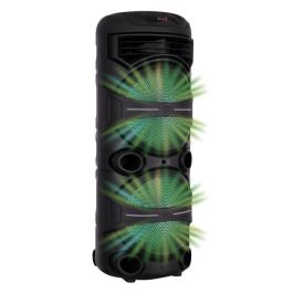 Inovalley INO3760024830218 Altavoz Karaoke Luminoso 1000W Bluetooth V5.0 con Micrófono Inalámbrico y Batería 2-3h