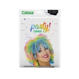 Peluca Punky Multicolor 130 gr - Accesorio para Disfraces de los 80, Carnaval y Fantasía