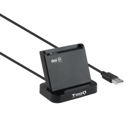 TOOQ Lector de Tarjetas Inteligentes DNIe VISION USB 2.0 Negro Precio: 10.99000045. SKU: S0233049