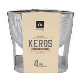 La Mediterranea Set 4 Copas Keros 330 cc Medidas Ø9x16.4 cm (12 Cajas)