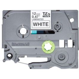 Brother TZe-231 Cinta Adhesiva Estándar Negra sobre Blanca 12mm x 4m