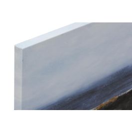 DKD Home Decor Cuadro Moderno Azul Negro Abstracto 3x80x80 cm (2 Unidades)