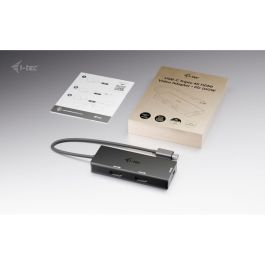 Hub USB i-Tec C31TRIPLE4KHDMIPD Negro