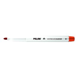 Caja de 12 rotuladores rojos ø3,7mm para pizarra blanca milan Caja de 12 rotuladores rojos ø3,7mm para pizarra blanca milan