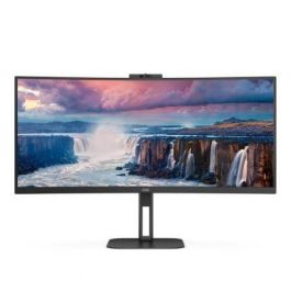 AOC CU34V5CW Monitor 34" 21:9 Wide Quad HD VA 100Hz 1ms USB-C KVM Webcam Altavoces HDMI DisplayPort Plata/Negro Precio: 357.49999945. SKU: S55165427