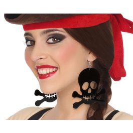 Pendientes Calaveras Pirata Negro - Accesorio para Disfraces de Piratas, Tema Barcos Fantasma, Color Negro Mate Precio: 1.49999949. SKU: S1130036