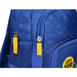 Liderpapel Mochila Multibolsillo Infantil Dino Azul 350x110x270 mm