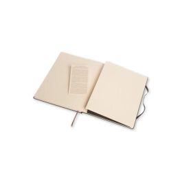 Cuaderno Moleskine Clasico Tapa Dura 19X25 192H 70Gr. Horizontal Con Goma Negra