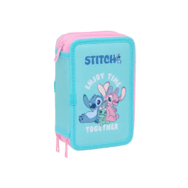 Safta Plumier Triple 37 Pcs Stitch Estuche Escolar 12,5x19,5x5,5cm Edad Mínima Recomendada: 3 Años Precio: 15.88999951. SKU: B1AA7S322Z
