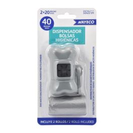 Nayeco Portabolsas higiénico en forma de hueso con 2 rollos de 20 bolsas - Colores varios Precio: 2.78999985. SKU: S7909524