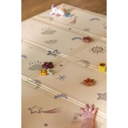 Nuby NUB0048526251261 Alfombra de juego reversible Arcoíris 200 x 150 x 1 cm para bebés y niños