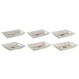 Vaciabolsillos DKD Home Decor Blanco Dorado Aluminio Madera de mango Elefante Buda Indio 24 x 15 x 4 cm (6 Unidades) Precio: 21.78999944. SKU: B15XPWVZN8