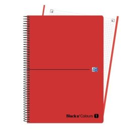 Bloc Oxford Black N´Colors Eu.Book 1 Micro.Tapa Pp A4+ 80H Cuadric. 5X5 90G Rojo/Negro 25 unidades Precio: 109.50000028. SKU: B13HVWP7WH