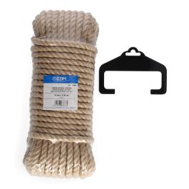 Edm Cuerda de Yute Natural 3 Cabos, Calibre 10 mm x 20 m Edm Cuerda de Yute Natural 3 Cabos, Calibre 10 mm x 20 m