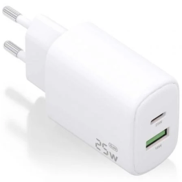 AISENS - CARGADOR 25W, 1xUSB-C PD3.0, 1xUSB-A QC3.0, BLANCO Precio: 5.68999959. SKU: B17V2TGM4X