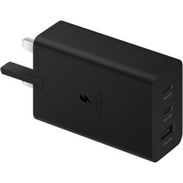 Samsung EP-T6530 Cargador de Pared Negro con 2 Puertos USB-C para Smartphone, Tableta, Portátil, Auriculares y Smartwatch