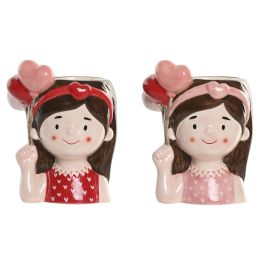 DKD Home Decor Macetero Rosa Rojo Cerámica 9 x 16 x 12 cm (2 Unidades) Precio: 15.68999982. SKU: B15LV93EQ2
