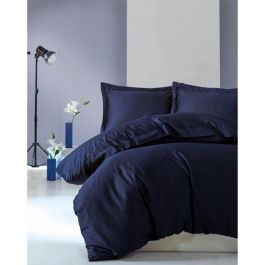 MEN8681875218176 Juego de Cama, 1 Funda Nórdica 220x240 cm + 2 Fundas Almohada 60x60 cm, 100% Algodón Satén Azul Precio: 63.50000019. SKU: B1JVLYXWMX