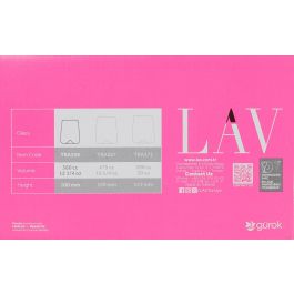 Lav Set 6 Vasos Terra 360Cc 7,6x9,9x6,5Cm (8 Cajas)