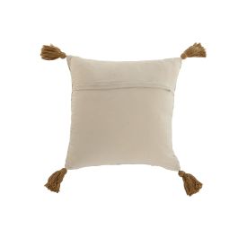 Cojin Boho DKD Home Decor Crema Beige 45 x 45 cm (2 Unidades) Cojin Boho DKD Home Decor Crema Beige 45 x 45 cm (2 Unidades)