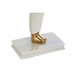 Figura Oriental DKD Home Decor Blanco Dorado 6.5 x 33.5 x 34 cm