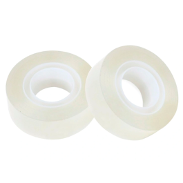 Q-connect Cinta Adhesiva Invisible 7,5 mt x 19 mm con Portarrollo en Blister