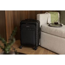 Numada 1200608 Maleta de cabina 38L negra rígida 55x35.5x23.5cm con cierre TSA y puerto USB