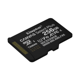 Kingston Tarjeta de Memoria Micro SDXC Canvas Select Plus 256GB con Adaptador Clase 10