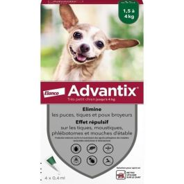 Pipetas antiparasitarias ADVANTIX 4: para perros muy pequeños de 1,5 a 4 kg Precio: 38.69000047. SKU: B1JP74VSVZ