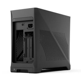 Fractal Design ERA ITX Caja PC m-ITX Charcoal, 2 ventiladores de 120 mm, USB3.1 Tipo C, tarjeta elevadora PCIe 4.0