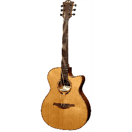 LAG Tramontane 118 A/E Guitarra Acústica Auditorium Cutaway Electroacústica Tapa Cedro Macizo Electrónica Astro-Lâg Natural