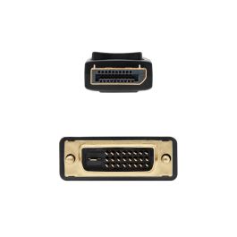 Nanocable Cable DisplayPort a DVI 1m - Conectores blindados en oro, compatible DisplayPort 1.2a, 1920x1080@60Hz Nanocable Cable DisplayPort a DVI 1m - Conectores blindados en oro, compatible DisplayPort 1.2a, 1920x1080@60Hz