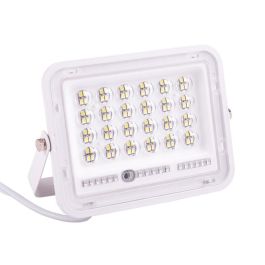 Proyector LED Solar 30W 6500K Panel 6V/6W Batería Litio 3.2V 3000mAh Control Remoto Sensor Luz Exterior HO-SOLARFL-30W-02