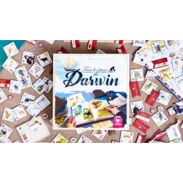 Tranjis Games Tras Los Pasos de Darwin - Juego de Mesa Familiar de Estrategia y Aventura Educativa para 2 a 5 Jugadores a Partir de 8 Años