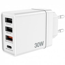 Verbatim Cargador Pared Gan 30 W 1Xusb-C Pd-1Xusb-A 3.0-2Xusb-A Verbatim Cargador Pared Gan 30 W 1Xusb-C Pd-1Xusb-A 3.0-2Xusb-A