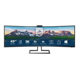 Philips 499P9H Monitor Curvo Ultrapanorámico 48.8" Dual QHD (5120x1440) 32:9 1800R USB-C KVM Webcam Windows Hello HDR400 Regulable Precio: 962.49999945. SKU: S55146762