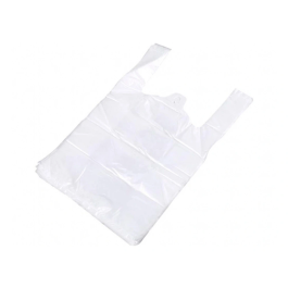 Bolsa camiseta reciclada 70% blanca 50 mc 35x50 cm apta legislacion bolsas 2021