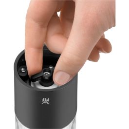 WMF 32.0100.0216 Molinillo Eléctrico Negro para Pimienta, Cuerpo de Plástico, Cuchilla Cerámica