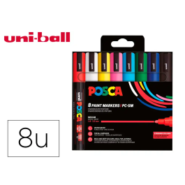 Posca PC-5M/8C Marcador de Pintura Punta Cónica 1,8-2,5 mm Estuche 8 Unidades Colores Básicos Precio: 24.99000053. SKU: B1AY85TZ2K