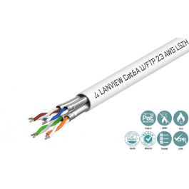 Lanview Cable de Red Ethernet Cat6a U-FTP 500 metros LSZH Blanco (4x2xAWG23) para Conexiones de Alta Velocidad y Datos en Entornos Ruidosos