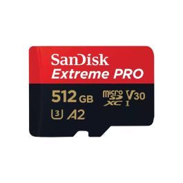 Sandisk Extreme PRO Tarjeta microSDXC de 512GB UHS-I Clase 10 con Adaptador SD Velocidad 200MB/s Lectura 140MB/s Escritura Precio: 97.68999977. SKU: B1KC3ZZS9E