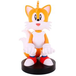 Exquisite Gaming Cable Guy Soporte Figura Tails Sonic 20cm para Mandos y Teléfonos