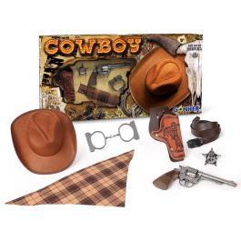Gonher Set Revolver 8 Tiros Y Sombrero 880/0 Pistola Metal Cartuchera Cinturón Esposas Estrella Sheriff Pañuelo +3 Años Precio: 27.78999982. SKU: B1AEQ3WJTF