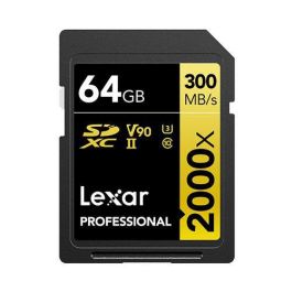 Lexar LSD2000064G-BNNNG Tarjeta SDXC Profesional 2000x 64 GB UHS-II V90 Clase 10 Precio: 85.69000022. SKU: B1C23559YH