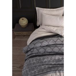 Juego de Cama ASI8683342640015 - 1 Funda Nórdica 220x240 cm + 2 Fundas de Almohada 60x60 cm - Algodón/Poliéster Gris